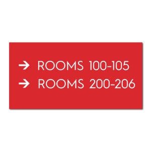 Canada's Best Value Inn Directional - 2 Line 7 3/4" w x 3 7/8" h