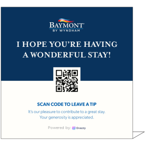 Grazzy Digital Self-Stands (Departmental) (Packs of 25) Customized by Logo 4” w x 4” h