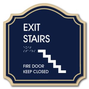 Embassy Line with Accent Plate Exit Stairs