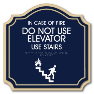 Embassy Line with Accent Plate Fire Emergency Use Stairs