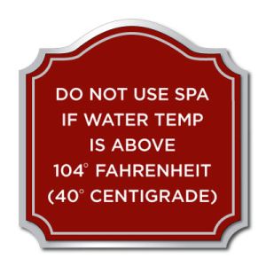 Embassy Line with Accent Plate Spa Temperature  (TX Only)