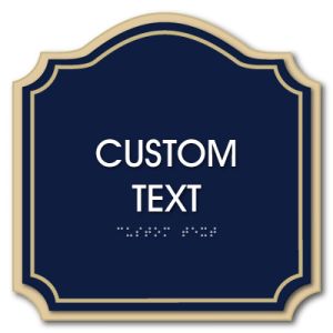 Embassy Line with Accent Plate Custom Text