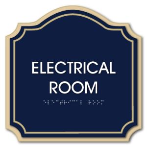Embassy Line with Accent Plate Electrical Room