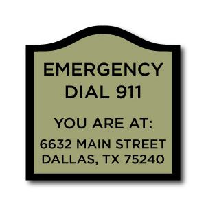 Emergency with Address  (TX Only)