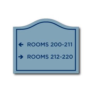Executive Sign Two Line Directional