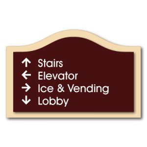 Four Line Directional Sign