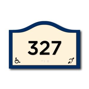 Executive Room Number w/ HC / HI Symbols