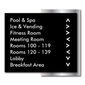 Eight Line Directional - 11.5"w x 9"h