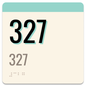 Garner Hotel Room Number - Standard 5"w x 5"h